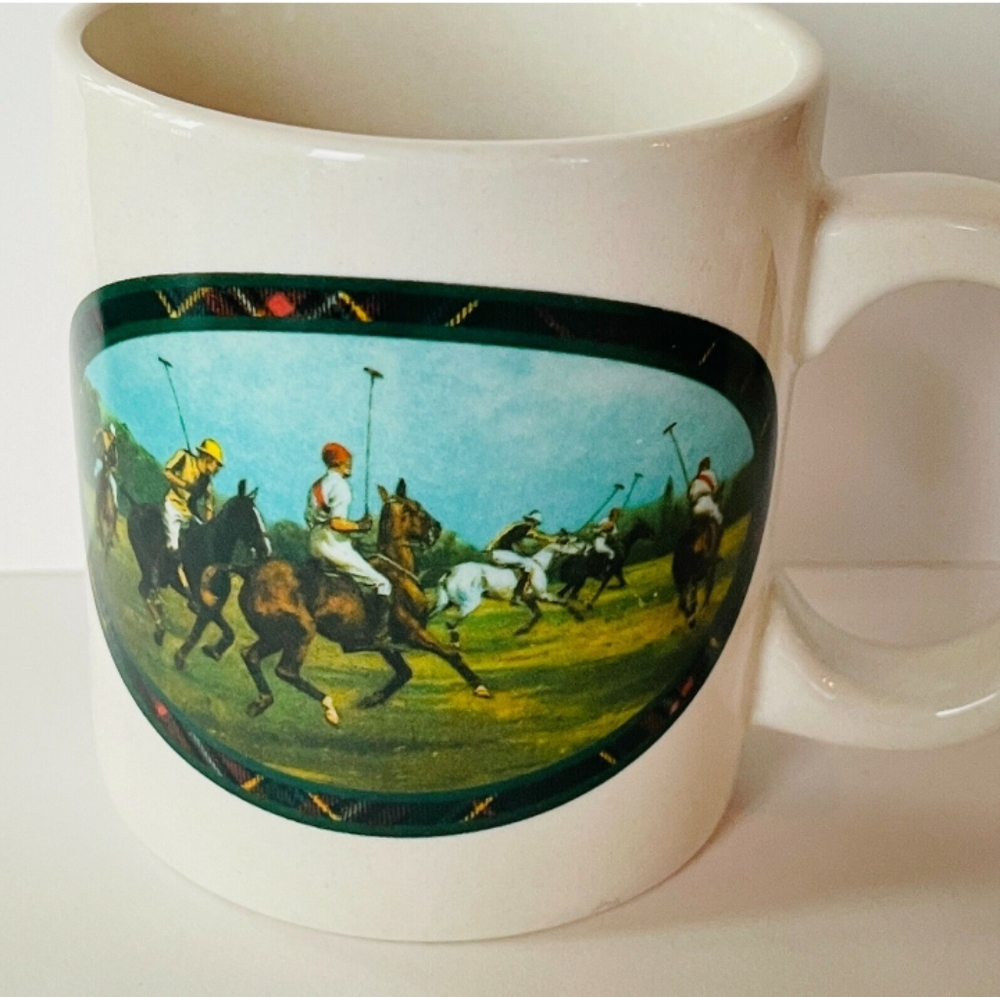 Vintage & colección  Ralph Lauren Coffee Cup Polo Scene Equestrian